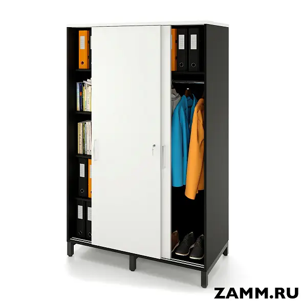 Локер ZAMM (шкаф-купе) 5 пл. 1 сек.: шт , 2 сек.: 5 полок. На мк 1200. B=600 (Ш:1200, Г:600, В:1907)