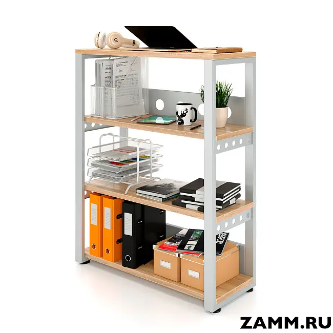 Стеллаж ZAMM Тип 2 низкий с топом. 3 полки + топ