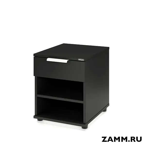 Тумба прикроватная ZAMM Лайт. 1 ящик, 2 открытые полки