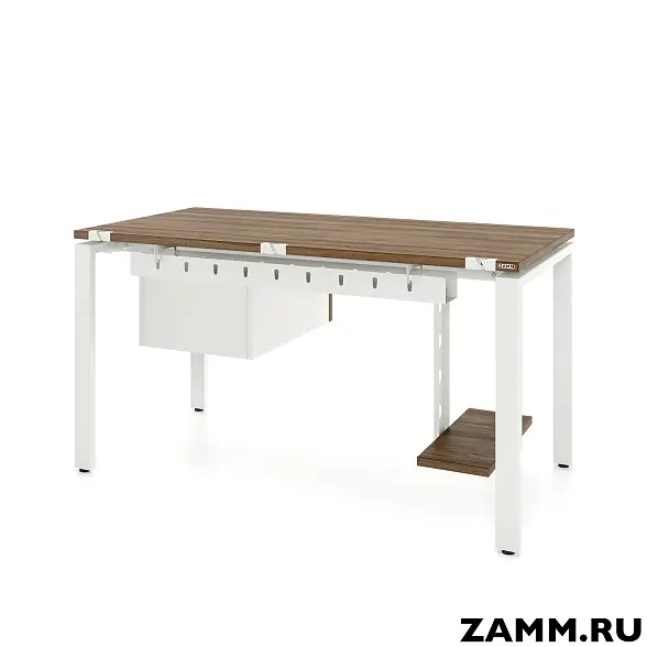 Стол Формат ТР 2 ящика (Тип 4) с пропусками, кабель-каналом (Д-041)., под. сист. блока (Д-044) 