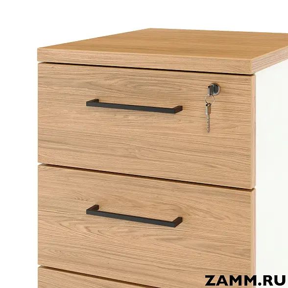 Тумба мобильная ZAMM. 5 ящиков с центральным замком (Ш:410, Г:500, В:958) 