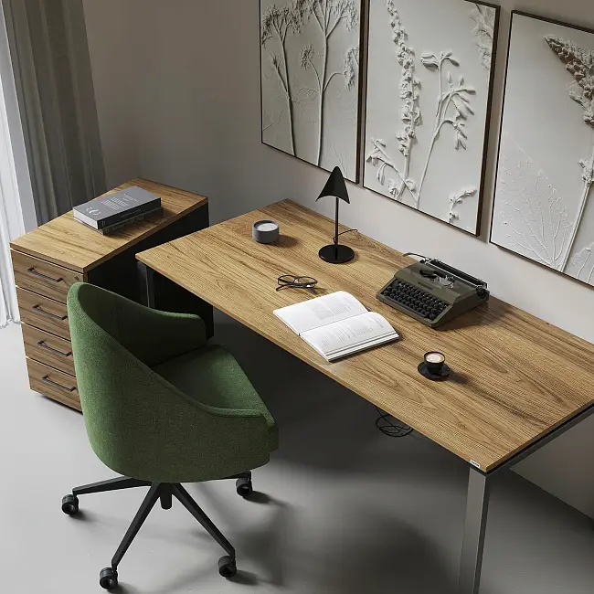 Стол Формат ТР (Тип 4) с пропусками, кабель-каналом (Д-041)., под. сист. блока (Д-044)