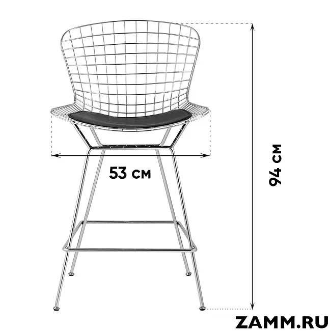 Полубарный стул Bertoia
