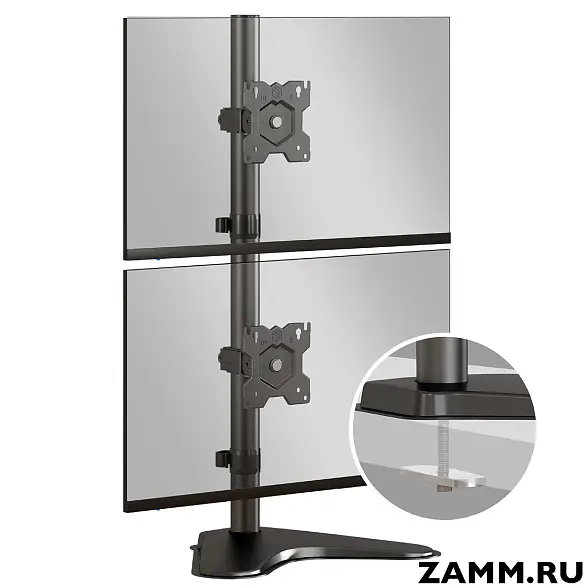 Кронштейн для двух мониторов ONKRON D208FS 13"-34" настольный 