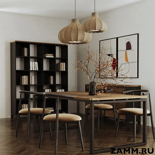 Стеллажная система MIX 2х2 ZAMM. На металлокаркасе (Ш:758, Г:370, В:881) 