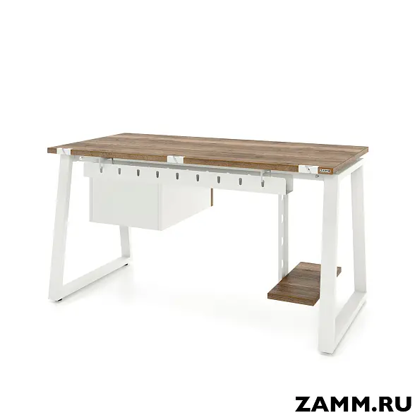 Стол Экспо ТР 2 ящика (Тип 4) с пропусками, кабель-каналом (Д-041)., под. сист. блока (Д-044) 