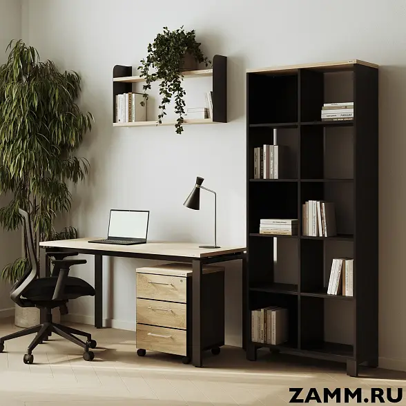 Стеллажная система MIX 2х2 ZAMM. На металлокаркасе (Ш:758, Г:370, В:881) 