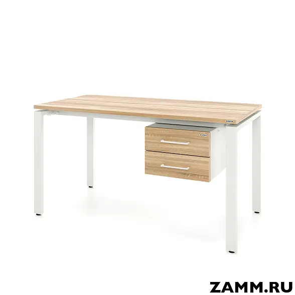 Стол Формат ТР 2 ящика (Тип 3) с пропусками, кабель-каналом (Д-041)