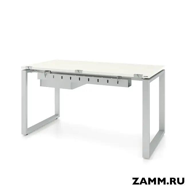 Стол Зета ТР 1 ящик (Тип 3) с пропусками, кабель-каналом (Д-041)