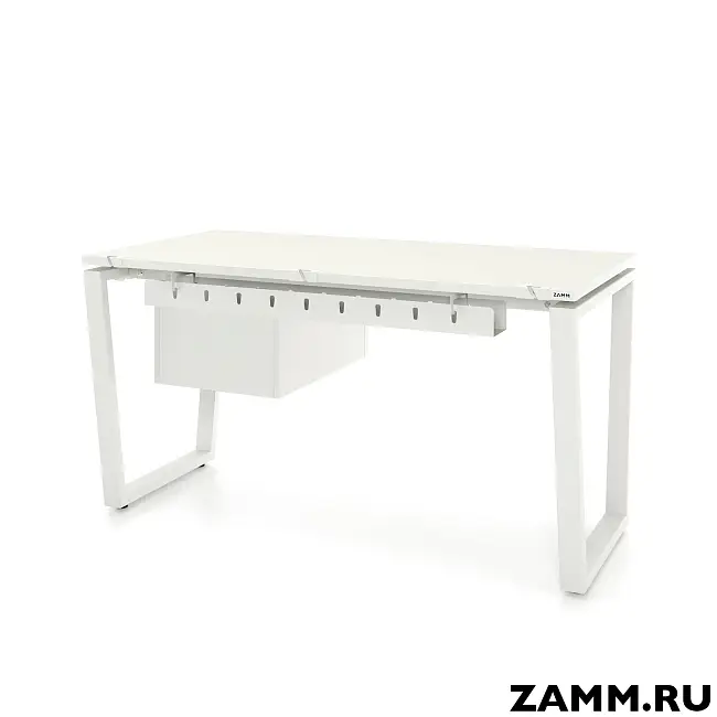 Стол Ирис ТР 2 ящика (Тип 3) с пропусками, кабель-каналом (Д-041)