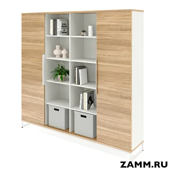 Шкаф ZAMM Прагма 4 секции. На металлическом основании 414 (Ш:2294; Г:414; В:1985)