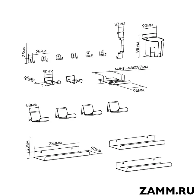 Аксессуары для настольного органайзера Cactus