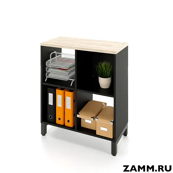 Стеллажная система MIX 2х2 ZAMM. На металлокаркасе (Ш:758, Г:370, В:881)