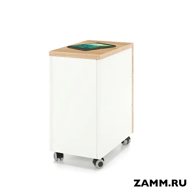Тумба мобильная ZAMM. 3 ящика с центральным замком (Ш:310, Г:500, В:612)