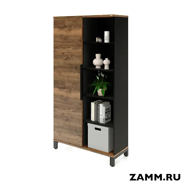 Шкаф ZAMM Прагма 2 секции. На металлокаркасе Левый 414 (Ш:1150; Г:414; В:1985)