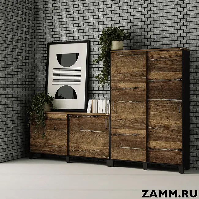 Локер ZAMM (шкаф-купе) 5 полок. На металлокаркасе 1200 (Ш:1200, Г:414, В:1902)