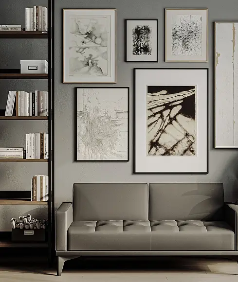 Домашнее рабочее место в темных цветах