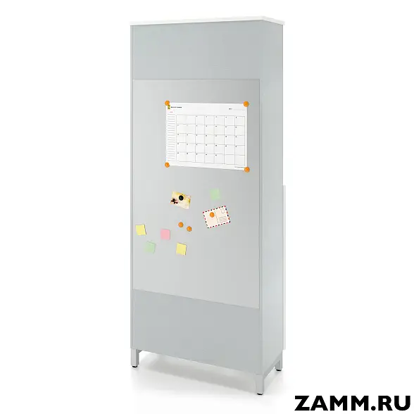 Шкаф ZAMM распашной 6 полок, 2 двери, 3 полки закрыты, 3 полки открыты (Ш:900, Г:414, В:2270) 