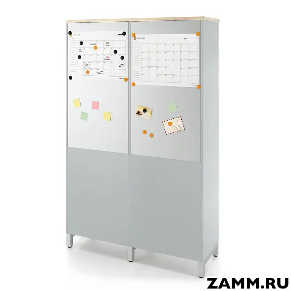 Локер ZAMM (шкаф-купе) 5 полок. 1 с: шт., 2 с: 5 полок. На мк. 1200 (Ш:1200, Г:414, В:1902) 