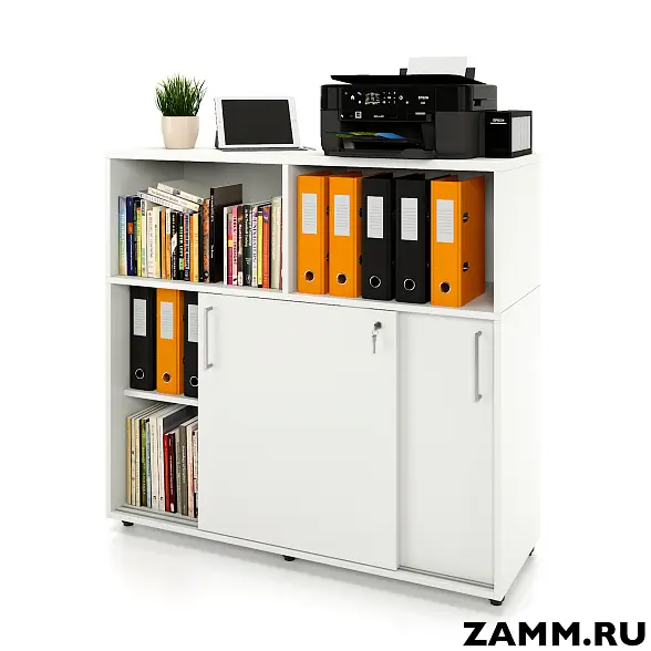 Локер ZAMM (шкаф-купе) 2 полки с надстройкой. На регулируемых опорах 1200 (Ш:1200, Г:414, В:1117)