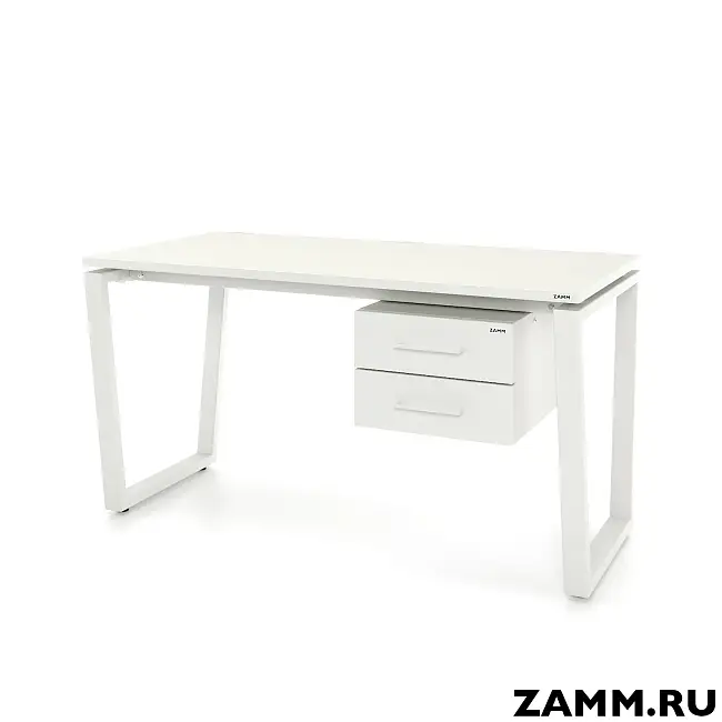 Стол Ирис ТР 2 ящика (Тип 3) с пропусками, кабель-каналом (Д-041)