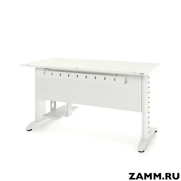 Стол Альфа 2 Классика ЛДСП (Тип 4) с пропусками, кабель-каналом (Д-041)., под. сист. блока (Д-044)