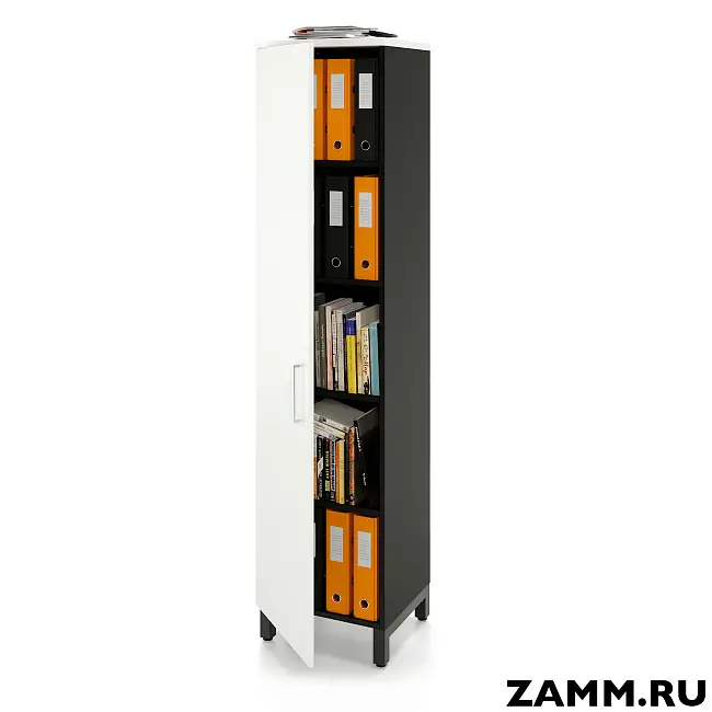 Шкаф ZAMM распашной 5 полок, 1 дверь. На металлокаркасе 450 Левый (Ш:450, Г:414, В:1905)