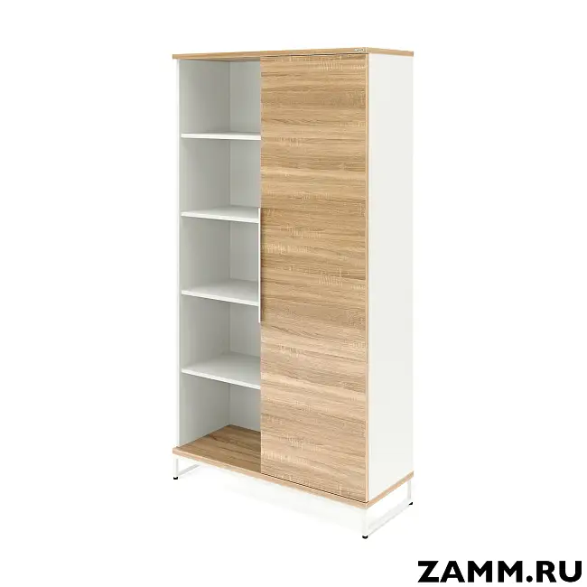 Шкаф ZAMM Прага 2 секции. На металлическом основании Правый 414 (Ш:1158;Г:414;В:1985)