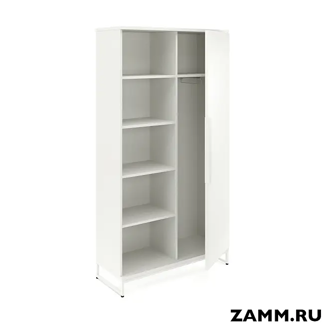 Шкаф ZAMM Прага 2 секции. На металлическом основании Правый 414 (Ш:1158;Г:414;В:1985)