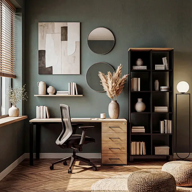 Стеллажная система MIX 4x6 ZAMM. На металлокаркасе (Ш:2230, Г:370, В:1617)