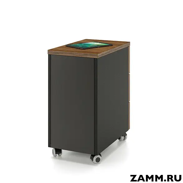 Тумба мобильная ZAMM. 3 ящика с центральным замком (Ш:310, Г:500, В:612) 
