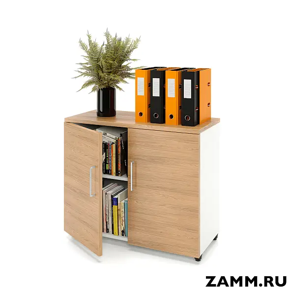 Шкаф ZAMM распашной 2 полки, 2 двери. На регулируемых опорах 900 (Ш:900, Г:414, В:747)