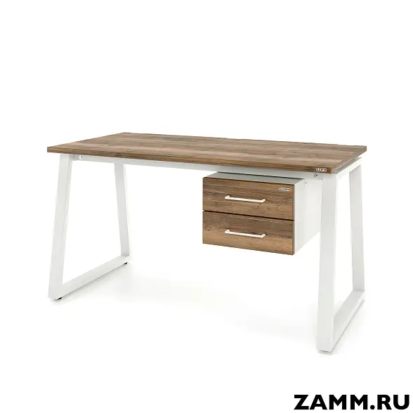 Стол Экспо ТР 2 ящика (Тип 3) с пропусками, кабель-каналом (Д-041)