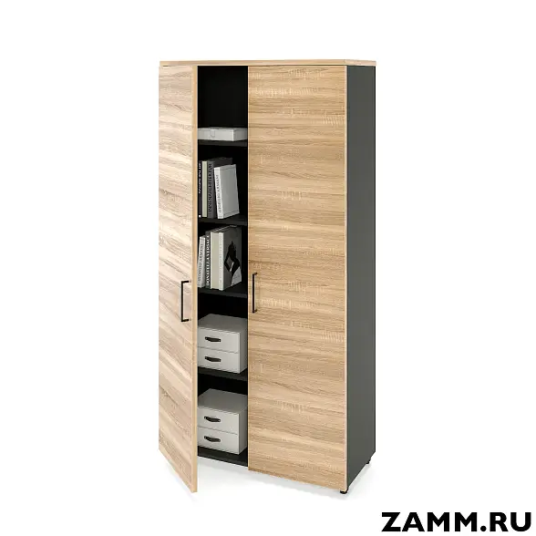 Шкаф ZAMM распашной 5 полок, 2 двери. Опоры реглируемые 900 (Ш:900, Г:414, В:1812)