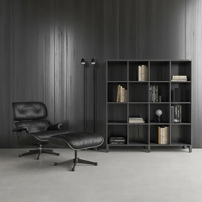 Стеллажная система MIX 4x4 ZAMM. На металлокаркасе (Ш:1494, Г:370, В:1617)