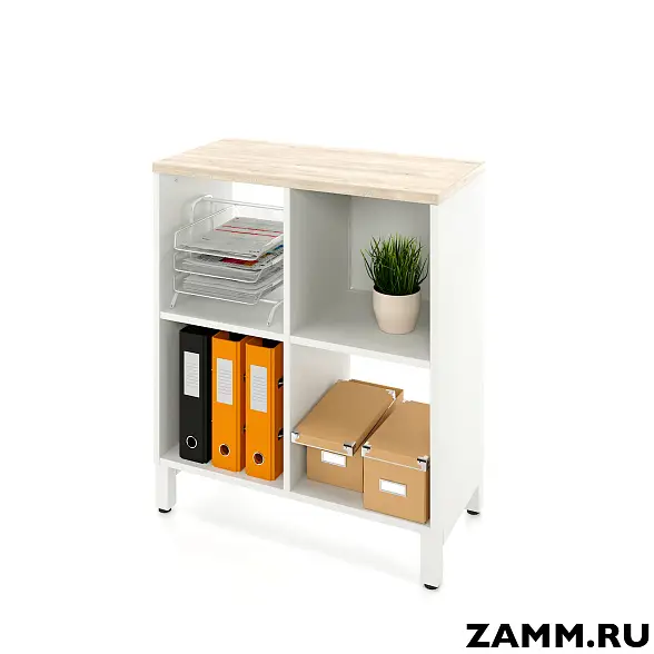 Стеллажная система MIX 2х2 ZAMM. На металлокаркасе (Ш:758, Г:370, В:881)
