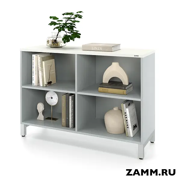 Комод ZAMM 2 полки открытый. На металлокаркасе 1200 (Ш:1200, Г:414, В:836)