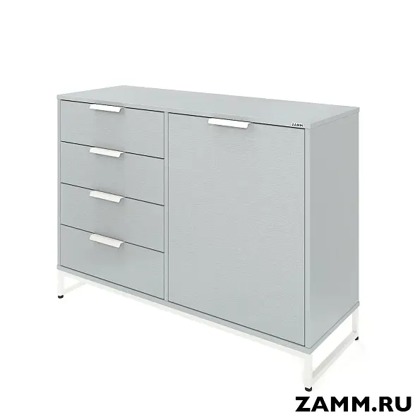 Комод ZAMM Прагма 3. 2 секции на металлическом основании 414 (Ш:1180, Г:414, В:860)
